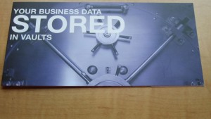 Direct mail promoting vaulting services