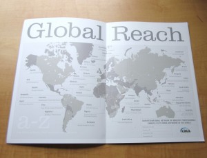 Spread from CMA corporate brochure