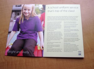 School uniform brochure for Stevensons