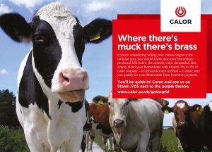 Calor advert for biogas trade show